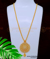 Elegant White Stone Peacock Gold Dollar Chain Designs for Female