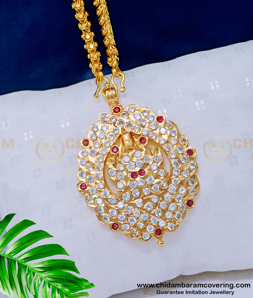 impon locket, lakshmi impon locket, lakshmi impon pendant, lakshmi dollar, lakshmi locket, lakshmi pendant, 1 gram gold jewellery, dollar chain, gold dollar chain,