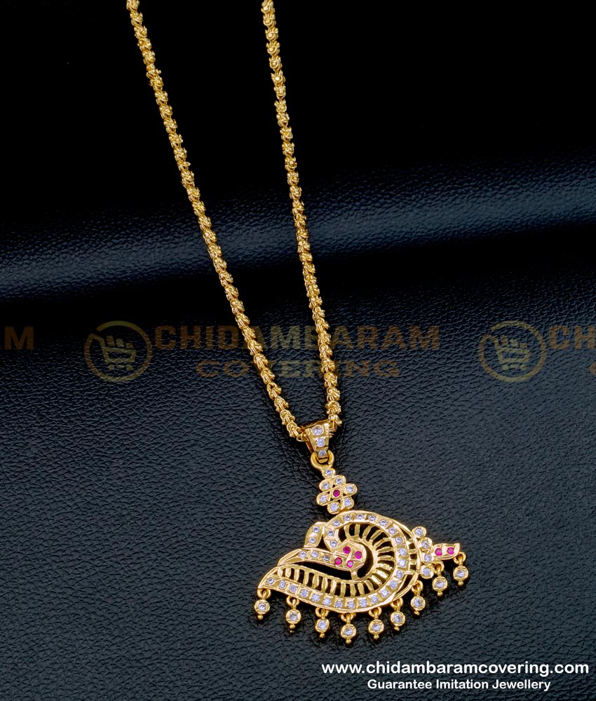 Panchaloha Sangu Design Pendant with Chain Buy Online