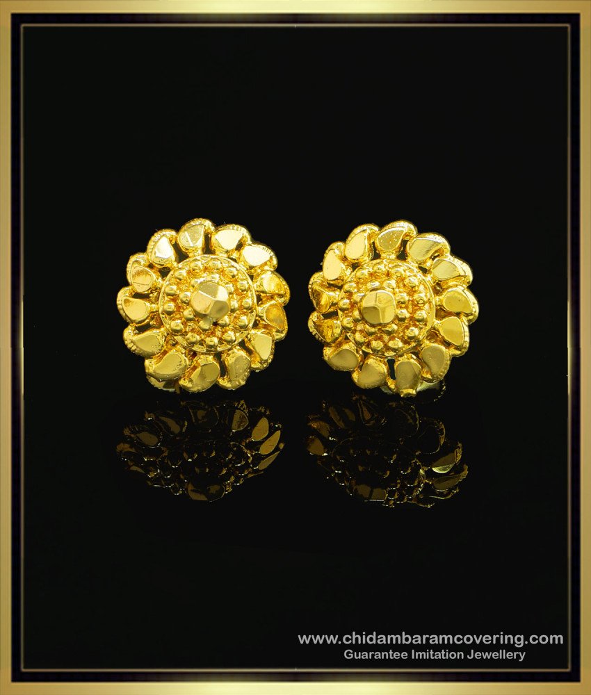 ERG1035 - Light Weight Daily Wear Mango Designs Ear Studs Imitation Earrings