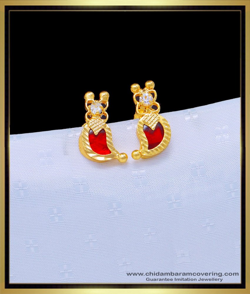 palakka-studs-palaka-studs-palakka-earrings-palaka-earrings-palaka-studs-for-women, palakka earring, kerala jewellery, one gram gold jewellery, 1 gram jewelry,