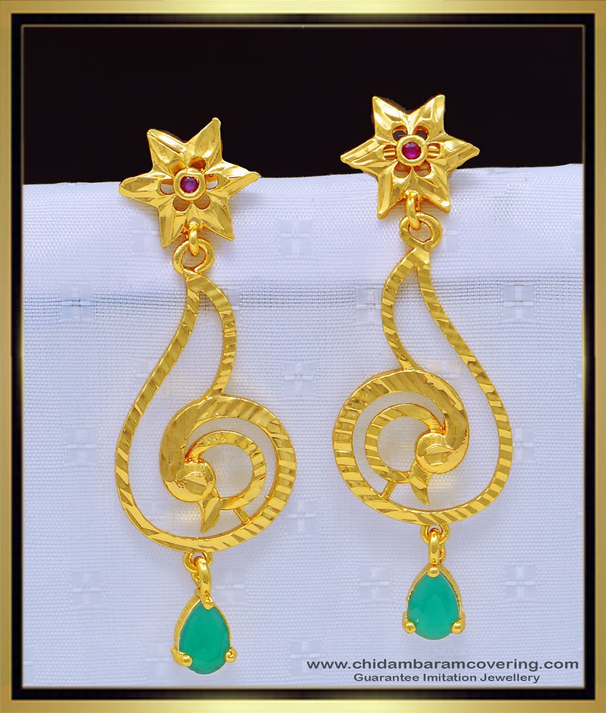 light weight gold earring with weight, earring with price, kammal design, thodu, thongal thodu, one gram gold jewellery, gold plated jewellery, 