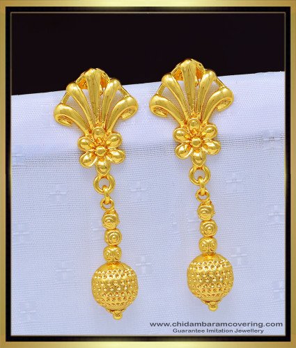 ERG1150 - New Fashion Gold Plated Gold Colour Daily Wear Earrings for Girls 