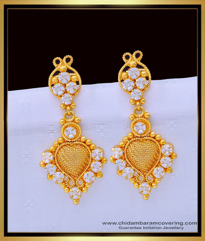  big danglers, plain danglers design,long chain earrings, stone earrings, covering thodu, kal thodu, 