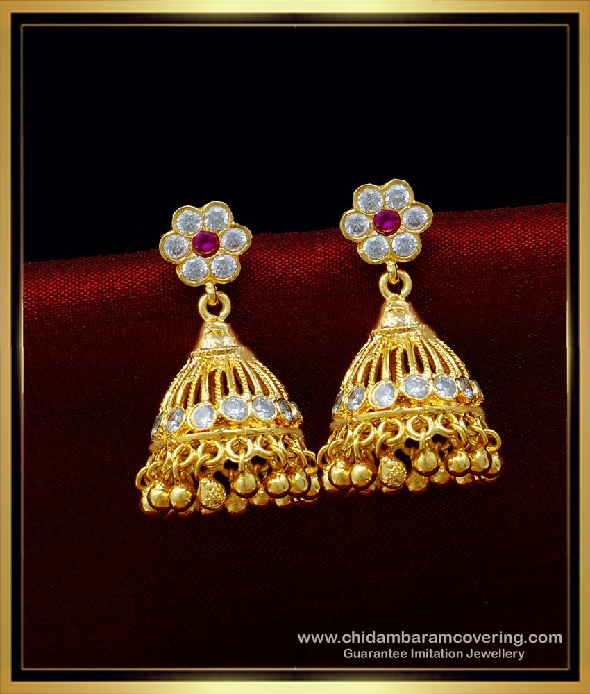 jhumka design, covering jimiki online,impon jimiki kammal, gold jimiki, 