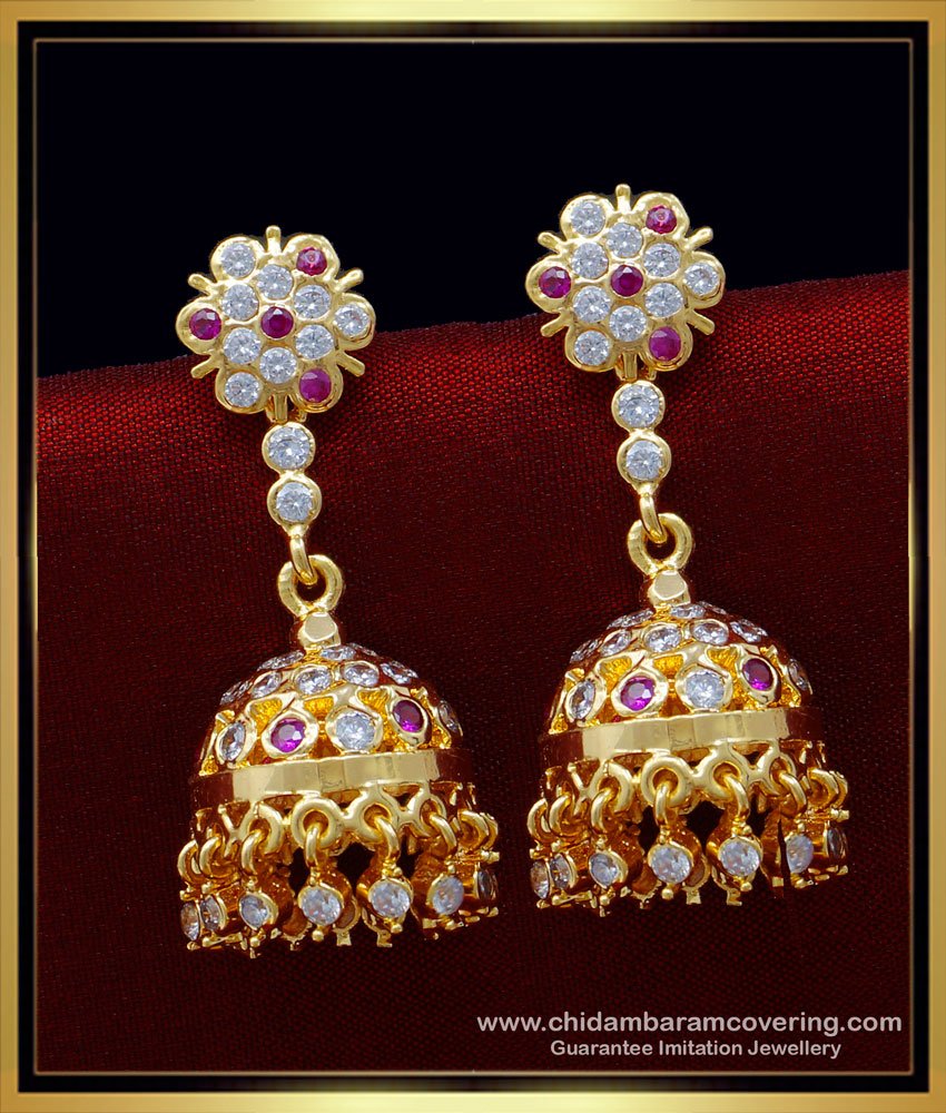 jhumka design, covering jimiki online,impon jimiki kammal, gold jimiki, 