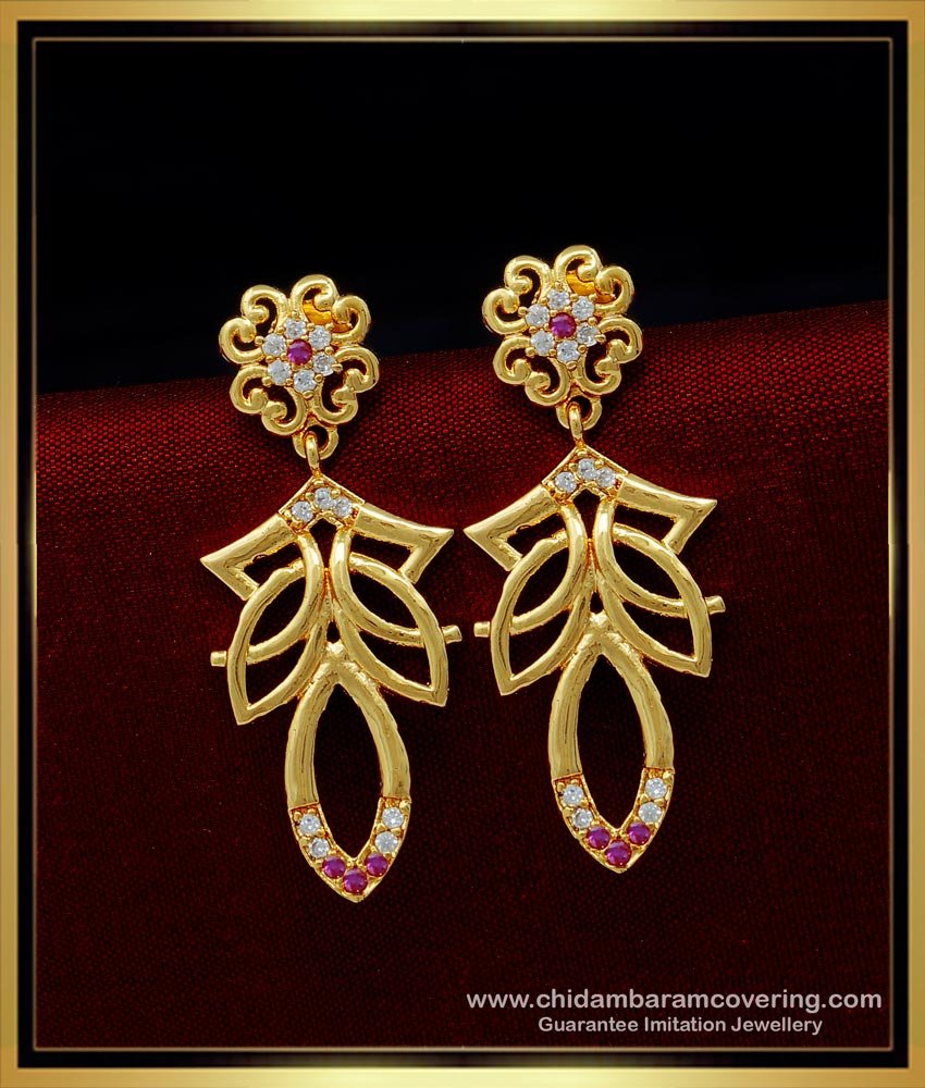  big danglers, plain danglers design, long chain earrings, stone earrings earrings, covering thodu, gold latkan earring, 