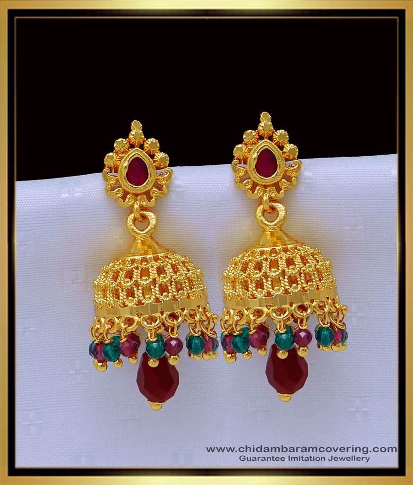 kal jimikki, 916 jhumkas, ad jimiki, stone jhumkas, mocro polish jhumkas, traditional jhumkas online, jhumka earrings, jhumkas online india, traditional jhumkas online, bridal jhumkas online shopping