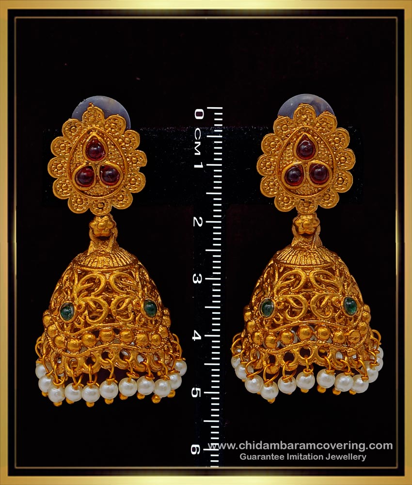 temple jewellery, Antique jewellery, nagas jewellery, temple jhumkas, nagas jimiki, one gram gold jewellery, 1 gram gold jewelry, gold plated jewellery, 