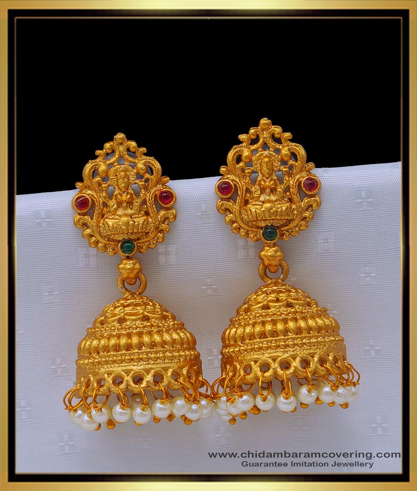 temple jewellery, Antique jewellery, nagas jewellery, temple jhumkas, nagas jimiki, one gram gold jewellery, 1 gram gold jewelry, gold plated jewellery, 