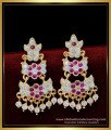 impon earrings, impon thodu design, impon kal thodu, five metal earrings designs, impon earrings with price, white stone earrings, gold covering earrings, 