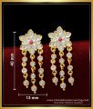 impon earrings, impon thodu design, impon kal thodu, five metal earrings designs, impon earrings with price, white stone earrings, gold covering earrings, 