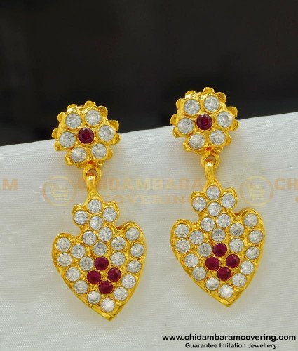 ERG513 - New Gold Design Panchaloha Earring Collection Long Danglers for Women