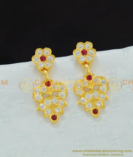 ERG675 - Daily Wear Impon Earring Collection One Gram Gold Dangler Earrings