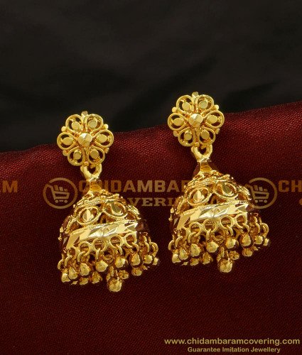 ERG685 - Traditional Gold Plated Jhumkas Designs Imitation Jewellery Online Shopping