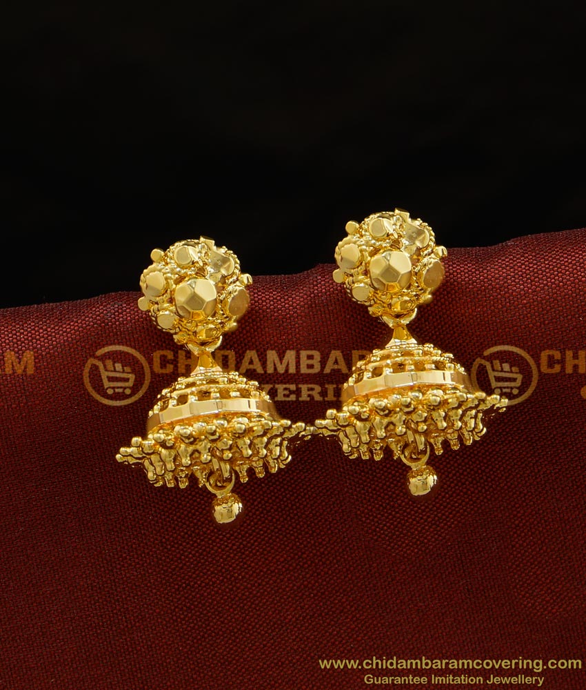 ERG729 - New Model Jhumka for Girls Micro Gold Plated Jewellery Designs