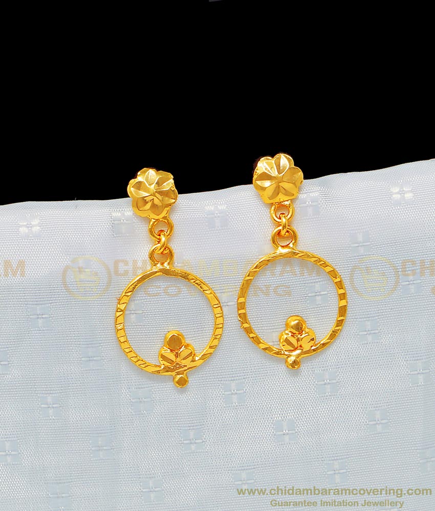 light weight gold earring with weight, earring with price, 