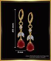 Modern Ruby Stone bali Earrings Artificial Jewellery 