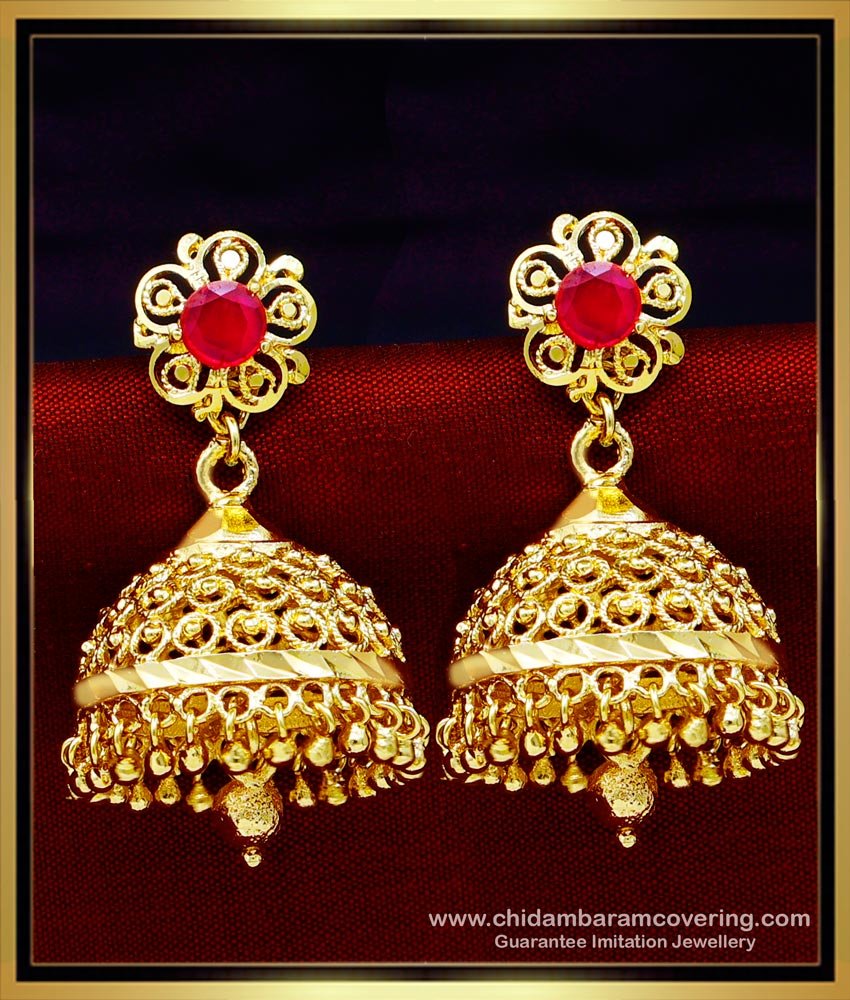 First Quality Guaranteed Gold Plated Jhumka Earrings Online