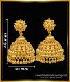 jhumka design gold earrings, Jimikki Kammal Gold Design, traditional jhumkas online, jhumkas earrings, gold plated jhumkas earrings, one gram gold jhumkas design, jhumki ki design, gold jhumka earrings design