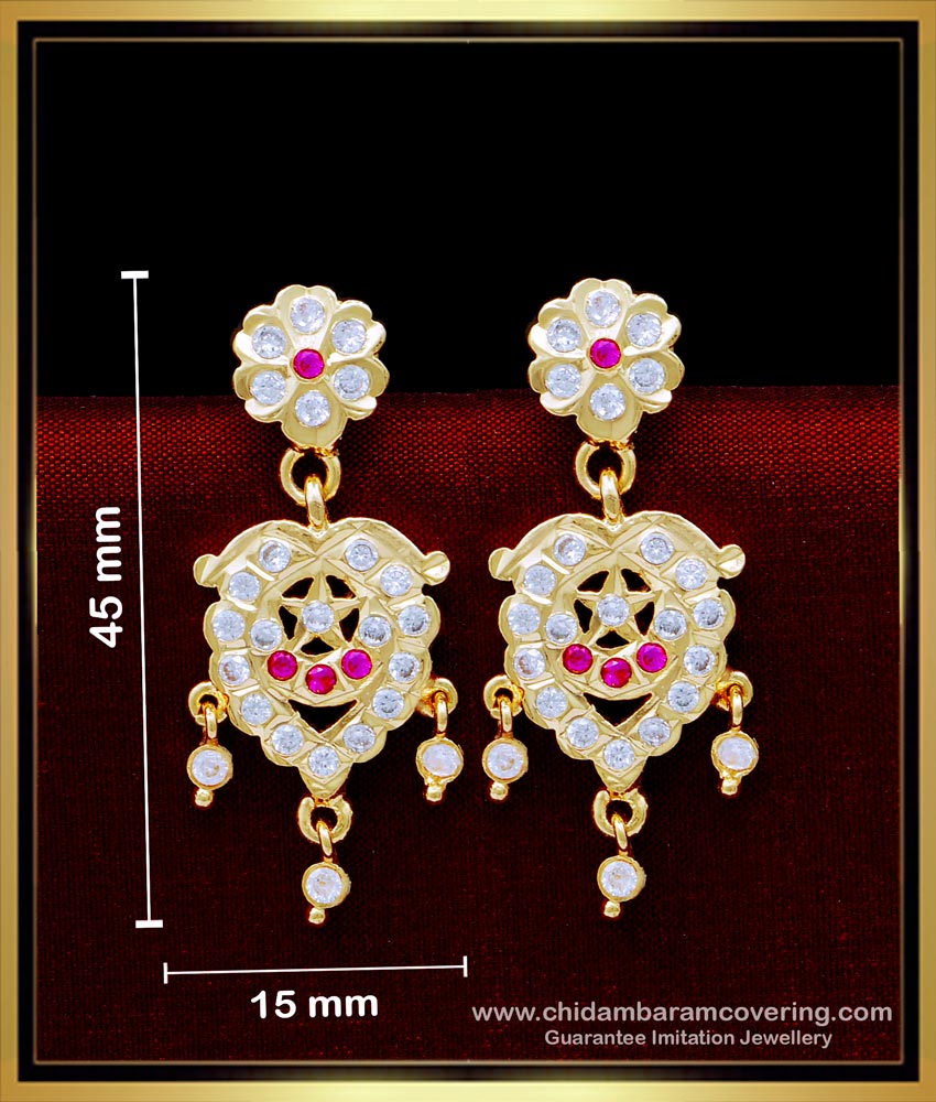 New Model Ad Stone Impon Earrings Online Shopping