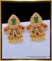 Buy Large Size Stylish Multi Colour Zircon Stone Earrings Online