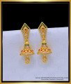 One Gram Gold Ad Stone Jhumkas Design for Women