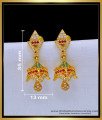 South Indian Jewellery Ad Stone Gold Plated Jhumkas Buy Online