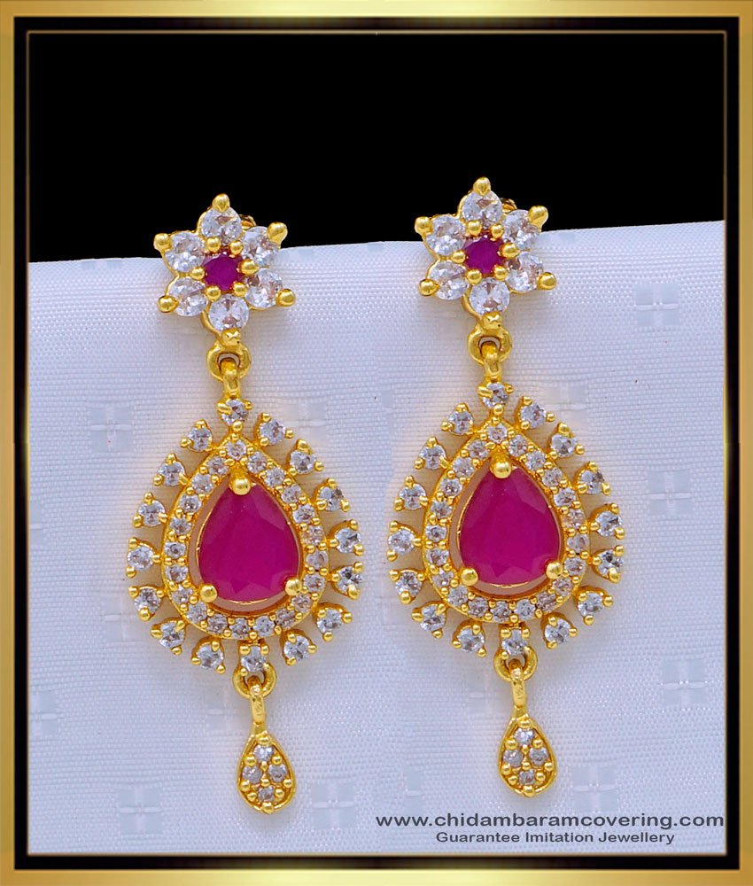 American Diamond Party Wear New Modern Stylish Earrings