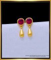 First Quality White Stone 2 Gram Gold Earrings for Baby Girl