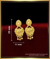 Light Weight Small Earrings 1 Gram Gold Jewellery Online 