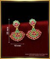 Best Quality Impon Kammal Ruby Emerald Stone Earrings 