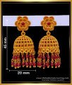 Trendy Temple Jewellery Floral Pattern Jhumkas for Girls