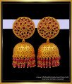 Latest Gold Temple Jewellery Jhumka Designs for Wedding