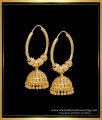 1 Gram Gold Plated Hoop Earrings Jhumka Design Online