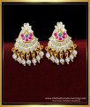 Traditional Panchaloha Multi Stone Stud Earrings for Women