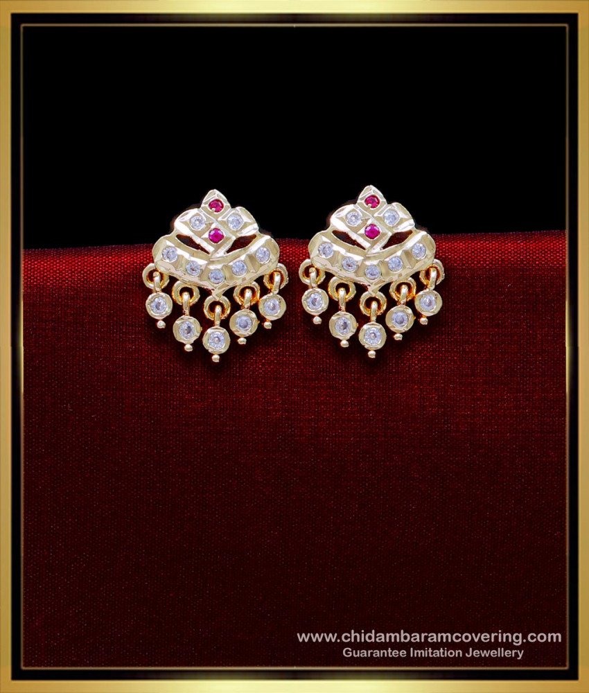 Impon Kammal, impon earrings online shopping, impon jewellery, gold earrings design for daily use, gold plated earrings, daily wear earrings, daily wear cute small gold earrings designs, earrings design tops, earrings design gold tops