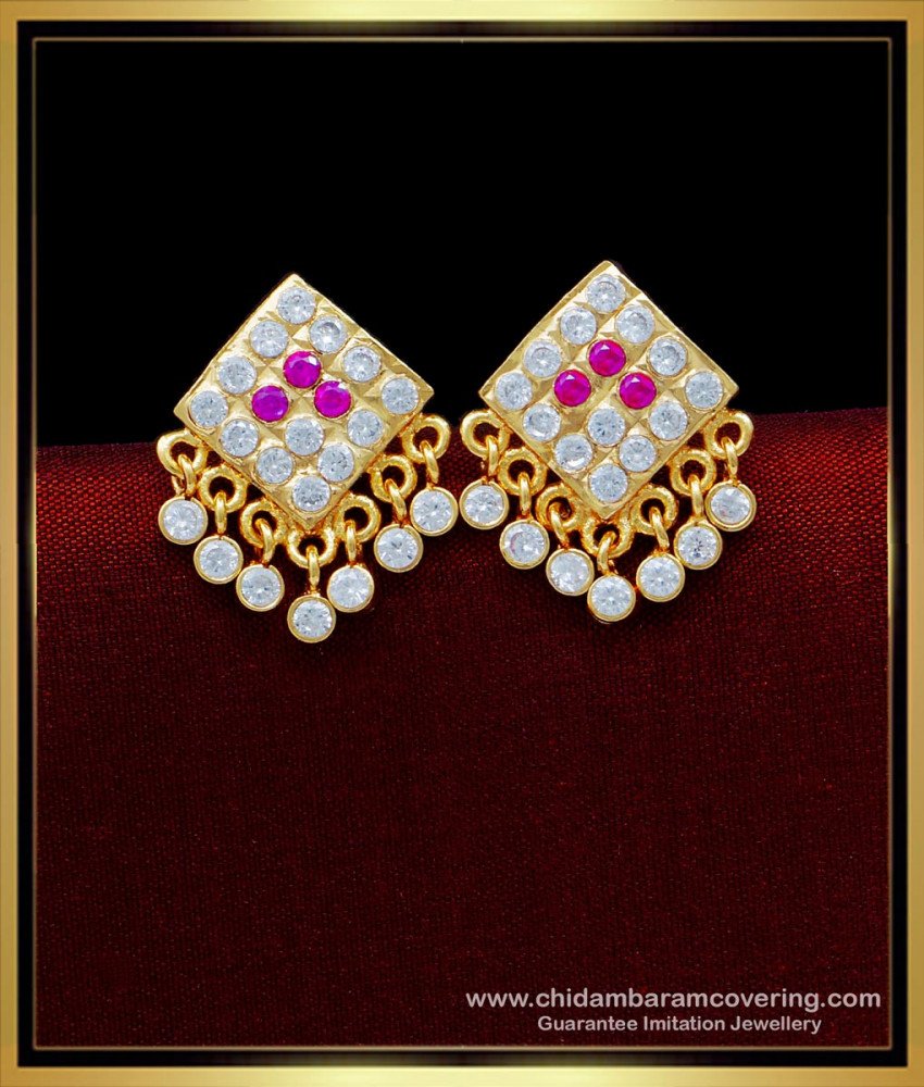 Traditional Gold Design Impon Stud Earrings Buy Online