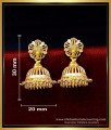 Gold Design Daily Wear Jhumka Earrings for Women