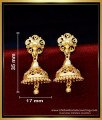 Gold Design Daily Wear Jhumka Earrings for Women