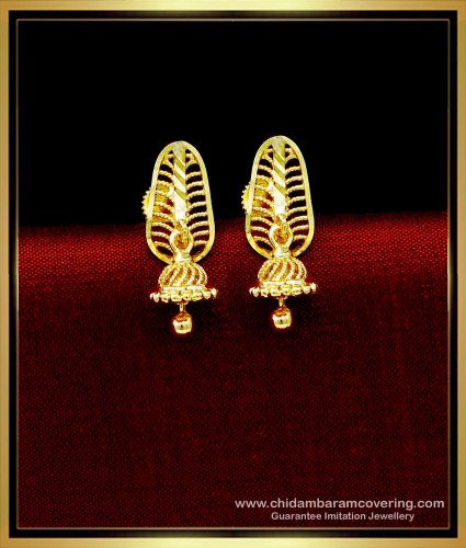 ERG1711 - Gold Look Daily Use 1 Gram Gold Stud Earrings for Women