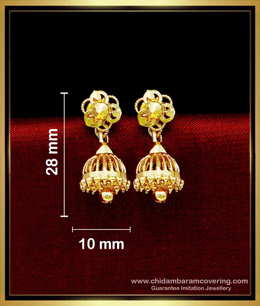 Traditional Gold Jhumkas Earrings Design for Women