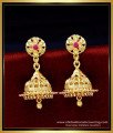 1 Gram Gold Jhumka Earrings Online, Jhumka design,  bridal jhumkas online shopping, gold plated jhumka earrings, traditional jhumkas online