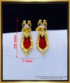 Palakka Stud Gold Plated Nagapadam Earrings for Women