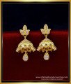 jhumka earrings design, latest jhumka design, latest stone jhumkas