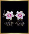  Impon jewellery online india, impon stud earrings, stone stud earrings, ear studs with stones, white stone stud earrings, Gold plated impon jewellery online, impon kammal price, 