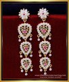 earrings model in gold, 1 gram earrings design, 3 steps earring, 3 layer earring, Multi Layered earring, five metal earring, impon kammal, impon thodu, gold covering thodu, impon earrings, impon earrings online shopping