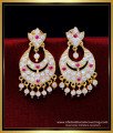 gold covering thodu, imitation five metal jewellery, five metal earring, impon kammal, impon thodu, impon earrings, ruby stone earrings, pink stone earrings, 