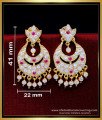 gold covering thodu, imitation five metal jewellery, five metal earring, impon kammal, impon thodu, impon earrings, ruby stone earrings, pink stone earrings, 