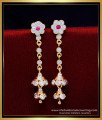 jhumka earrings models, jhumka earrings new design, gold earrings jhumka latest design, impon stone jimikki design, impon jhumki,  Impon jhumki earrings price, white stone jhumka earrings, impon jimiki design, gold plated jhumka